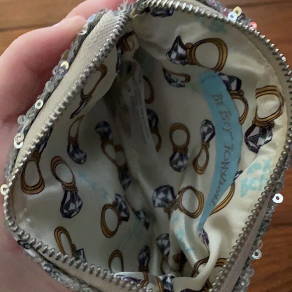 Betsy Johnson Sparkle Coin Purse - Picture 2 of 2